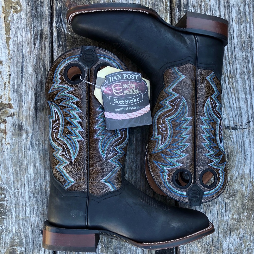 DAN POST DP4558 MENS DEUCE LEATHER BOOT SQUARE TOE